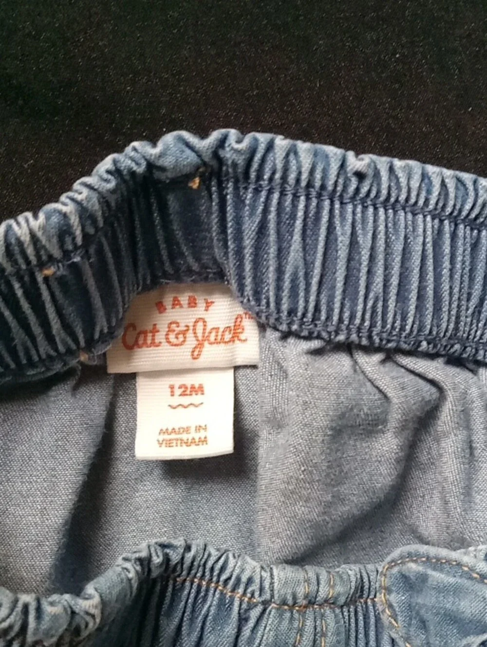 Cat & Jack Light Blue Baby Bloomers with Bow Detail